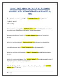 TSSA G2 FINAL EXAM 200 QUESTIONS & CORRECT  ANSWERS WITH RATIONALES ALREADY GRADED A+  NEW