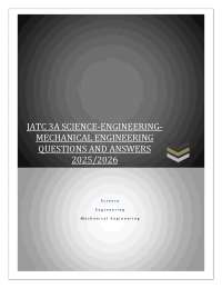 JATC 3A SCIENCE-ENGINEERING-MECHANICAL ENGINEERING QUESTIONS AND ANSWERS 2025/2026