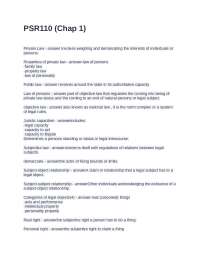 PSR110 (Chap 1) Questions and Answers 100% Correct
