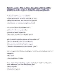 AZ Post Exam 1 and 2 Latest 2025/2026 Update exam Questions with correct answers