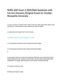 NURS 6201 Exam 2 2025/2026 Questions with Correct Answers (Original Exam) A+ Graded