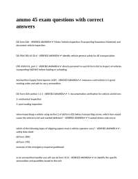 ammo 45 exam questions with correct answers.
