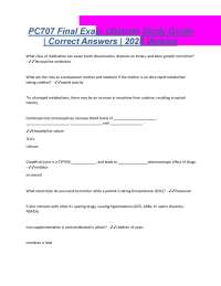 PC707 Final Exam Ultimate Study Guide  Correct Answers  2025 Version