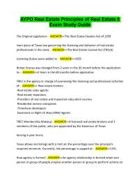 AYPO Real Estate Principles of Real Estate II Exam Study Guide Exam Questions And Correct