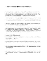 CPL Exam 4 with correct answers.