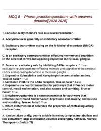MCQ 5 – Pharm practice questions with answers detailed[2024-2025]