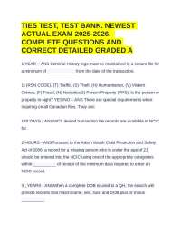 TIES TEST, TEST BANK. NEWEST ACTUAL EXAM 2025-2026.  COMPLETE QUESTIONS & CORRECT ANSWERS