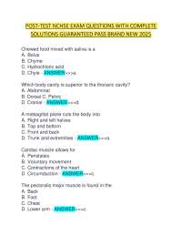 POST-TEST NCHSE EXAM QUESTIONS WITH COMPLETE  SOLUTIONS GUARANTEED PASS BRAND NEW 2025
