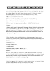 CHAPTER 19 SAFETY QUESTIONS