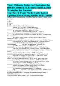 Your Ultimate Guide to Mastering the  (ISC)² Certified in Cybersecurity Exam:  Strategies