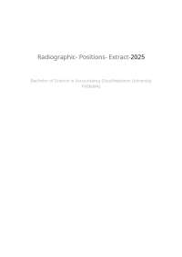 ROC 1020 Radiographic Positions (South western university)