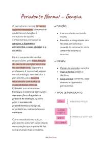Resumo de Gengiva: Periodonto Normal — Carranza