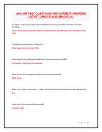 AKA MIP TEST QUESTIONS AND CORRECT ANSWERS LATEST UPDATE
