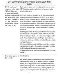 CITI GCP Training Exams Practice Exams 2024-2025 Guide