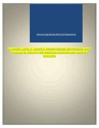 AC THEORY, LEVEL II - LESSON 5: UNDERSTANDING AND WORKING WITH  PARALLEL RC CIRCUITS TEST