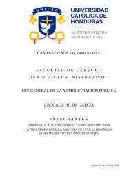 Derecho administrativo ley general de la administración publica