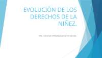 niñez y su evolucion derecho