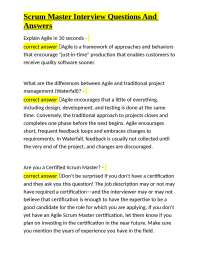 Scrum Master Interview Questions And Answers