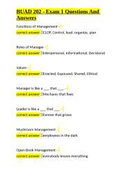 BUAD 202 Exam Prep: Management Functions, SWOT, and Porter's Five Forces