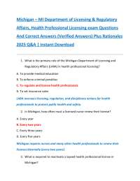 Michigan – MI Department of Licensing & Regulatory  Affairs, Health Professional Licensing