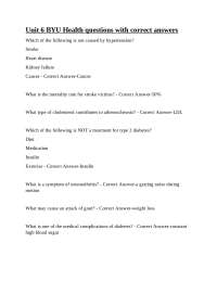 Unit 6 BYU Health questions with correct answers