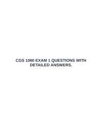 CGS 1060 EXAM 1 QUESTIONS WITH DETAILED ANSWERS.