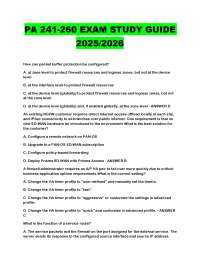 PA 241-260 EXAM STUDY GUIDE 2025-2026