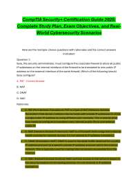 CompTIA Security+ Certification Guide 2025:  Complete Study Plan, Exam Objectives