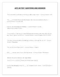 JATC JW TEST  QUESTIONS AND ANSWERS