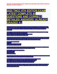 2025 COMPLETE 80 QUESTIONS AND CORRECT DETAILED ANSWERS ALREADY GRADED A+