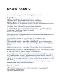 ILW1501 - Chapter 2 Questions and Answers Graded A+