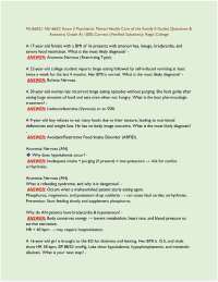 NU665C/ NU 665C (Latest 2025/ 2026 Update) Exam 2 Psychiatric Mental Health Care of the Fa