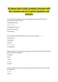 Lean Six Sigma Study Guide  Complete Overview with Tools, Concepts, and Practice Questions