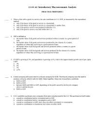 macro econ practise midterm