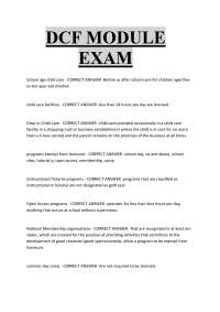 DCF MODULE  EXAM DCF MODULE  EXAM