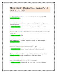 MSS241WB - Master Sales Series Part 1 Test 2024-2025