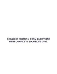 CGS1060C MIDTERM EXAM QUESTIONS WITH COMPLETE SOLUTIONS 2025.
