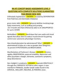 RN ATI CONCEPT-BASED ASSESSMENTS LEVEL 3  QUESTIONS WITH COMPLETE SOLUTIONS