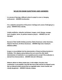 NCLEX RN EXAM QUESTIONS AND ANSWERS
