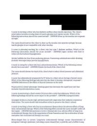 Targeted Medical-Surgical: Endocrine Exam Questions and  Answers 2025
