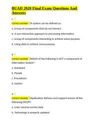 BUAD 2020 Final Exam: Information Systems Q&A