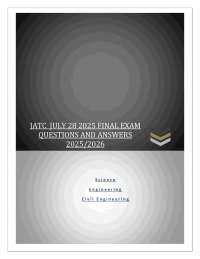 JATC  JULY 28 2025 FINAL EXAM QUESTIONS AND ANSWERS 2025/2026