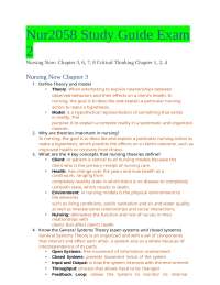 Nur2058 Study Guide Exam 2