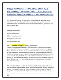 NR603 ACTUAL LATEST MIDTERM EXAM 2025  STRUCTURED QUESTIONS AND CORRECT REVISED  ANSWERS