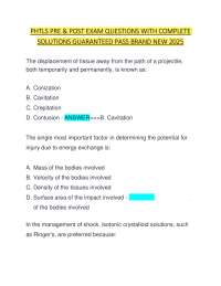 PHTLS PRE & POST EXAM QUESTIONS WITH COMPLETE  SOLUTIONS GUARANTEED PASS BRAND NEW 2025