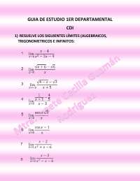 Guia de estudios para calculo