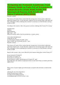Navigating the Economic Landscape: Your  Ultimate Guide to Units 3-5 of Economics 1.  Comp