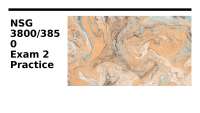 NSG 4100 EXAM 2 PRACTICE (Galen college)