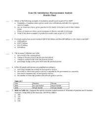 final macro econ practise quiz