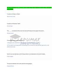 PA EFDA BOARDS FULL ACTUAL EXAM 2025/2026 NEW VERSION WITH WELL DETAILED SOLUTIONS